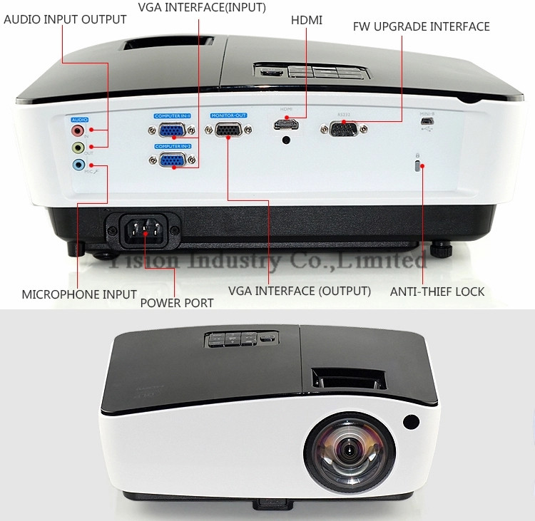short throw DLP projector short throw DLP projector