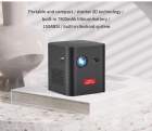 DLP-1000 854*480 150 ANSI Lumens Android9.0 3D 4K DLP Mini Projector